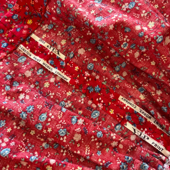 Vintage Hilda Hawaii Red Floral Ruffle MuuMuu Prairie House Dress 1970’s 1980’s - Picture 6 of 7